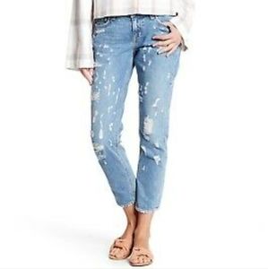 10 Crosby Derek Lam Mila Distressed Mid-Rise Girlfriend Jeans
